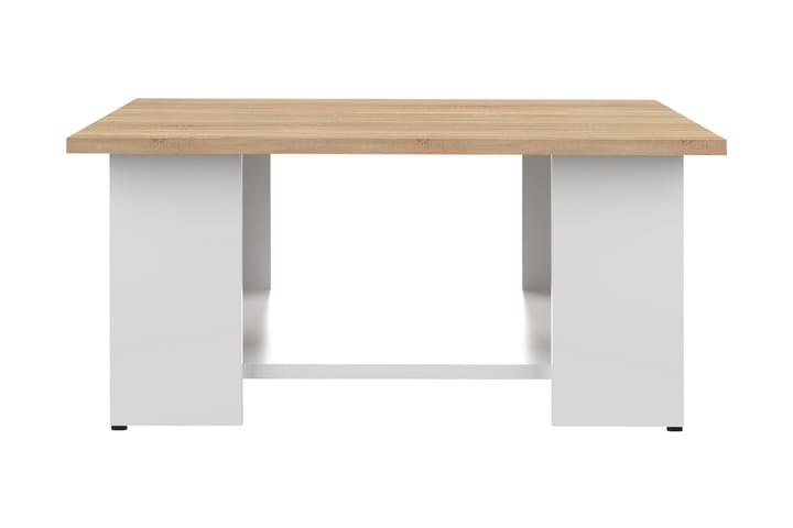 Soffbord Square 67 cm med Förvaring Hylla - Trä/Vit - Möbler - Bord & matgrupp - Soffbord