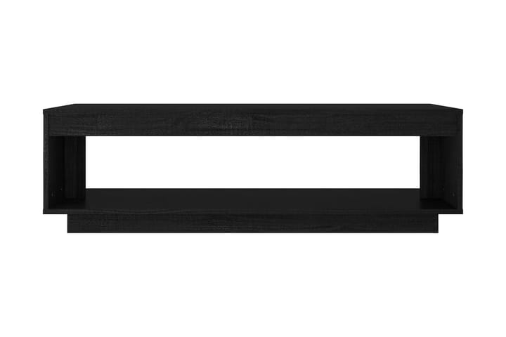 Soffbord svart 110x50x33,5 cm massiv furu - Svart - Möbler - Bord & matgrupp - Soffbord