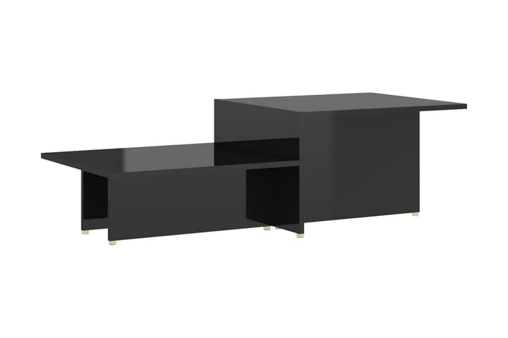 Soffbord svart högglans 111,5x50x33 cm spånskiva - Svart - Möbler - Bord & matgrupp - Soffbord