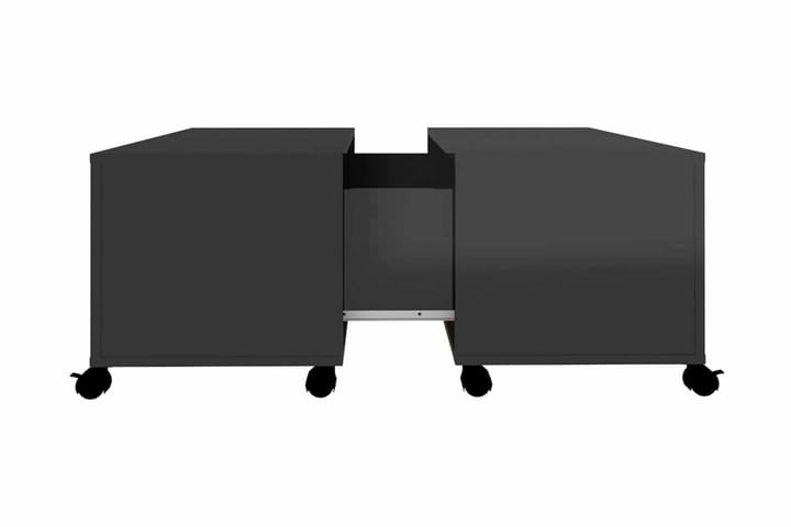 Soffbord svart högglans 75x75x38 cm spånskiva - Svart - Möbler - Bord & matgrupp - Soffbord