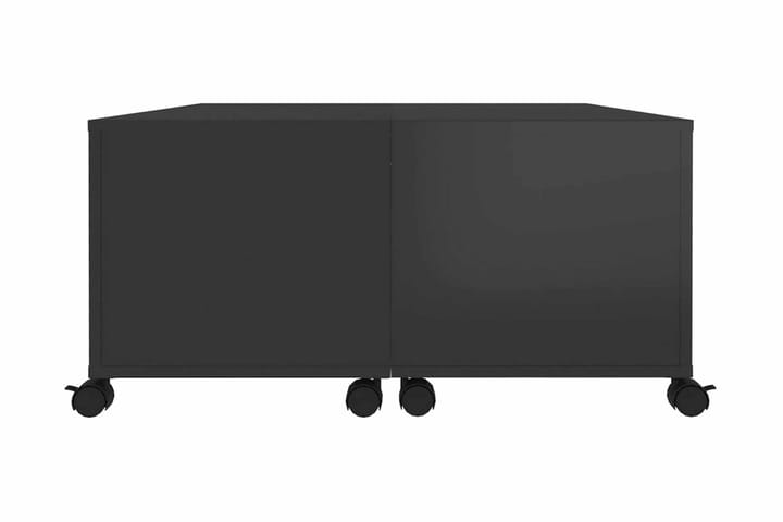 Soffbord svart högglans 75x75x38 cm spånskiva - Svart - Möbler - Bord & matgrupp - Soffbord