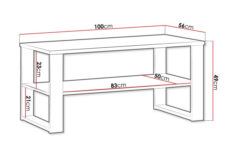 Soffbord - Svart|Ek - Möbler - Bord & matgrupp - Soffbord