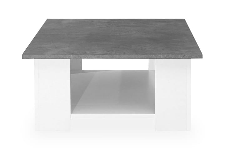 Soffbord Takaji 89 cm med Förvaring Hylla - Betonggrå/Vit - Möbler - Bord & matgrupp - Soffbord