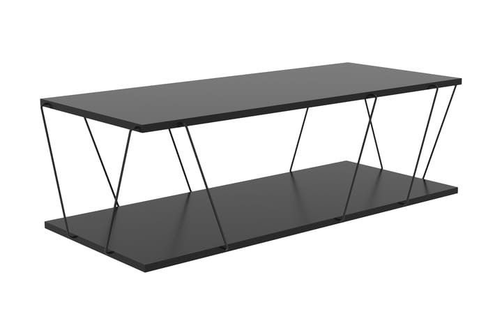 Soffbord Terande 120 cm med Förvaring Hylla - Antracit/Svart - Möbler - Bord & matgrupp - Soffbord