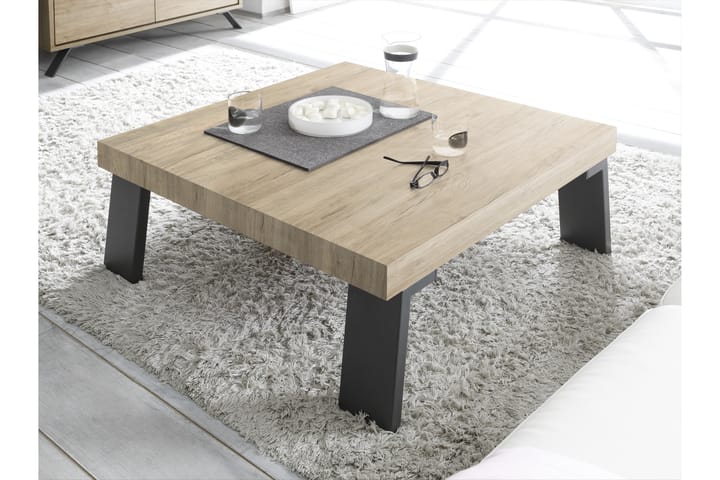 Soffbord Terreno 89 cm - Ekfärg/Mörkgrå - Möbler - Bord & matgrupp - Soffbord