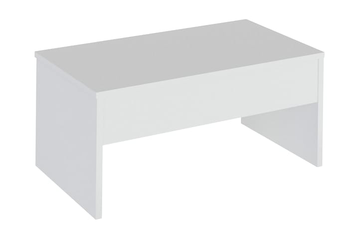 Soffbord Tessie 90 cm Höj- och Sänkbar med Förvaring - Vit - Möbler - Bord & matgrupp - Soffbord