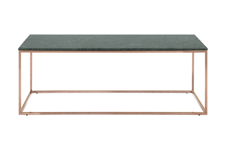 Soffbord Titania 120 cm Marmor - Grön/Koppar - Möbler - Bord & matgrupp - Soffbord