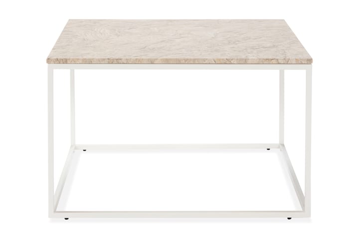 Soffbord Titania 70 cm Marmor - Beige/Vit - Möbler - Bord & matgrupp - Avlastningsbord & sidobord - Brickbord & småbord