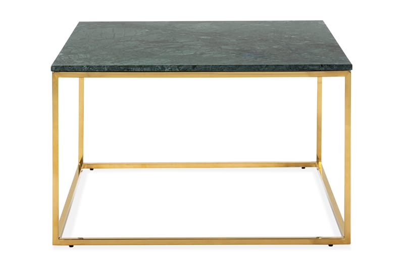 Soffbord Titania 70 cm Marmor - Grön/Mässing - Möbler - Bord & matgrupp - Soffbord