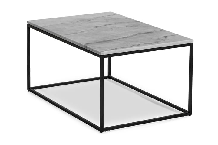 Soffbord Titania 90 cm Marmor - Grå/Svart - Möbler - Bord & matgrupp - Soffbord