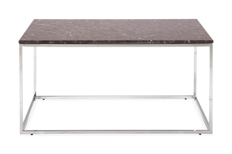 Soffbord Titania 90 cm Marmor - Röd/Krom - Möbler - Bord & matgrupp - Soffbord