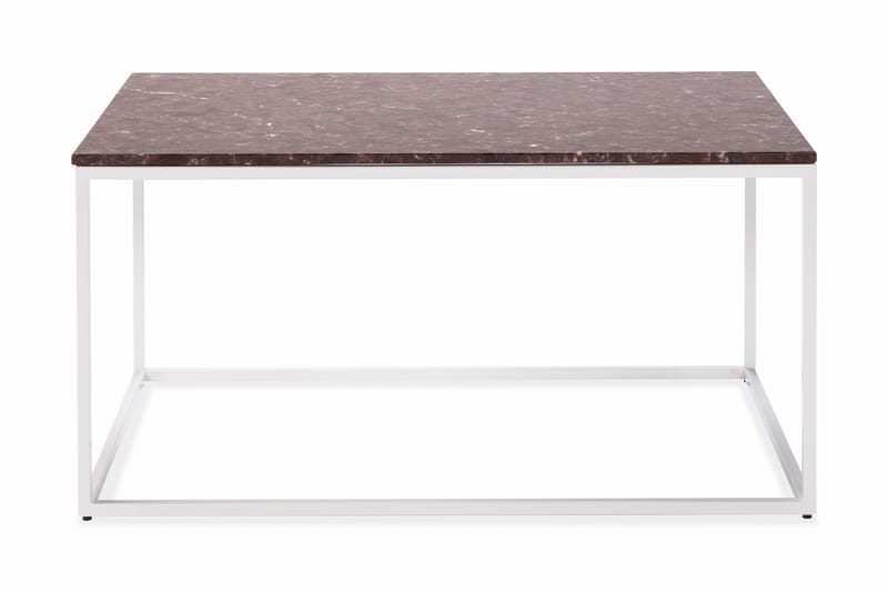 Soffbord Titania 90 cm Marmor - Röd/Vit - Möbler - Bord & matgrupp - Soffbord