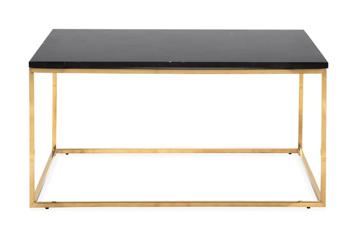 Soffbord Titania 90 cm Marmor - Svart/Mässing - Möbler - Bord & matgrupp - Avlastningsbord & sidobord - Brickbord & småbord
