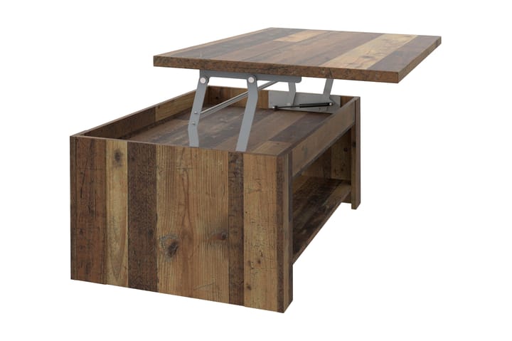 Soffbord Treknow 110 cm med Förvaring Hylla - Brun - Möbler - Bord & matgrupp - Soffbord