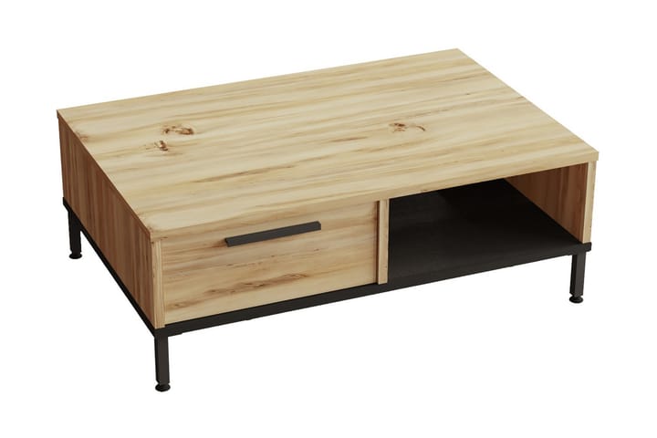 Soffbord Troter 90 cm - Natur/Svart - Möbler - Bord & matgrupp - Avlastningsbord & sidobord - Sängbord & nattduksbord