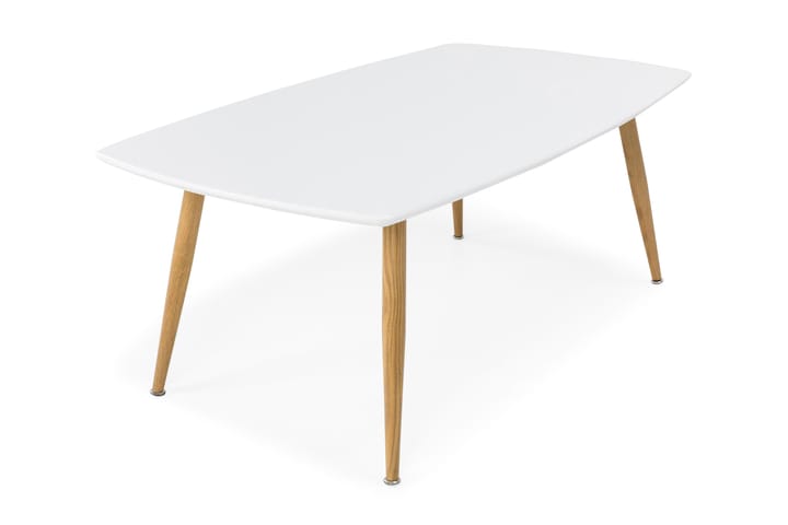 Soffbord Trym 120 cm - Vit/Ekfärg - Möbler - Bord & matgrupp - Soffbord