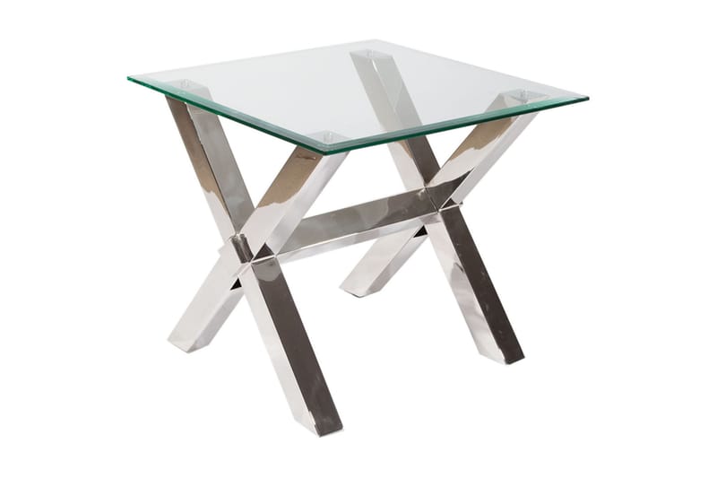 Soffbord Vacker 63 cm - Glas/Krom - Möbler - Bord & matgrupp - Soffbord