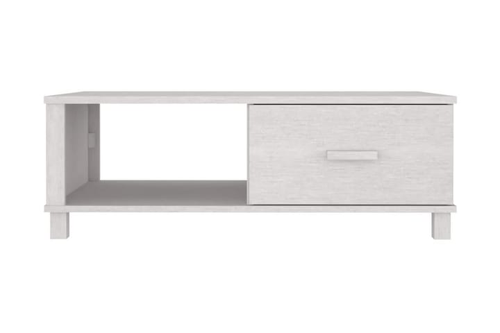 Soffbord vit 100x55x35 cm massiv furu - Vit - Möbler - Bord & matgrupp - Soffbord