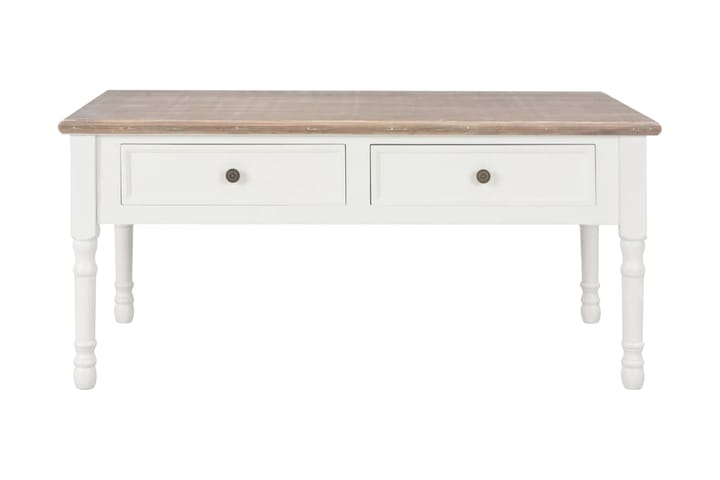 Soffbord vit 100x55x45 cm trä - Vit - Möbler - Bord & matgrupp - Soffbord