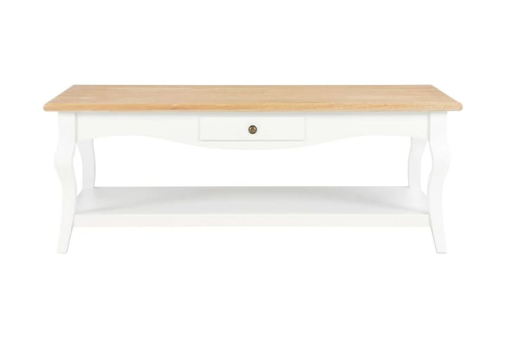 Soffbord vit 110x60x40 cm MDF - Vit - Möbler - Bord & matgrupp - Soffbord