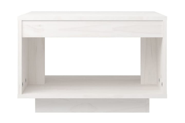 Soffbord vit 50x50x33,5 cm massiv furu - Vit - Möbler - Bord & matgrupp - Soffbord