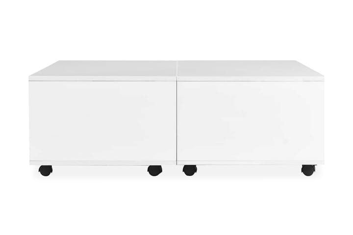Soffbord vit högglans 100x100x35 cm - Vit - Möbler - Bord & matgrupp - Soffbord