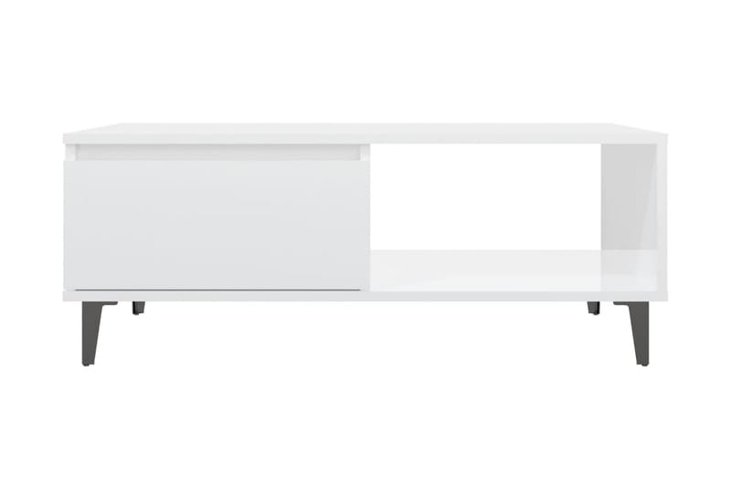 Soffbord vit högglans 90x60x35 cm spånskiva - Vit - Möbler - Bord & matgrupp - Matgrupp