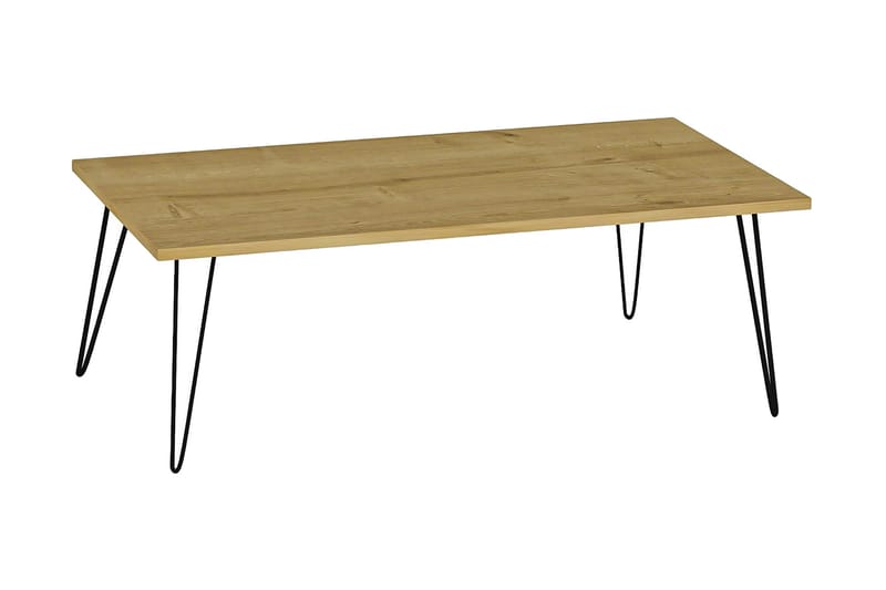 Soffbord Yva 90 cm - Ekfärg/Svart - Möbler - Bord & matgrupp - Soffbord