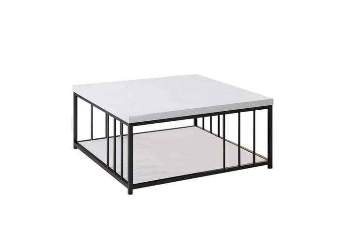 Soffbord Zenn 90x90 cm Vit/Svart - Hanah Home - Möbler - Bord & matgrupp - Soffbord