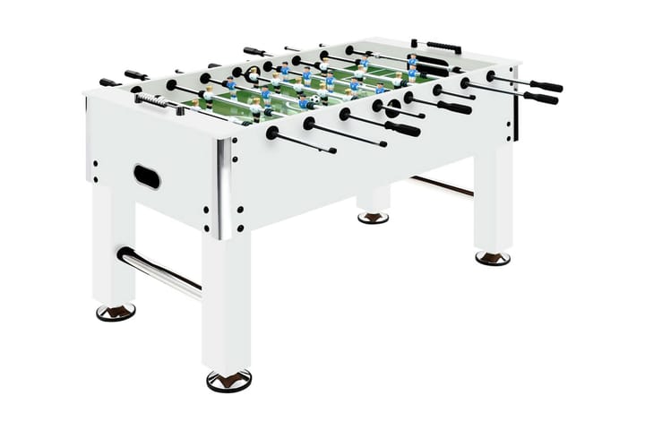 Fotbollsbord stål 60 kg 140x74,5x87,5 cm vit