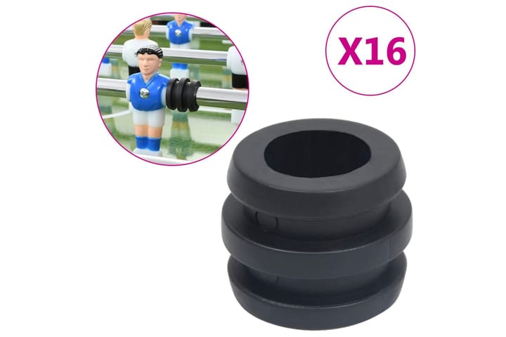 Gummifjäder för fotbollsbord med 15,9/16 mm stavar 16 st - Möbler - Bord & matgrupp - Spelbord - Fotbollsbord