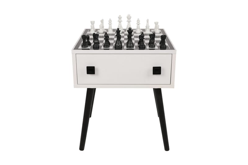 Schackbord Erner 50 cm - Vit/Svart - Möbler - Bord & matgrupp - Spelbord - Shackbord