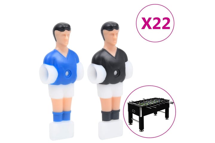 Spelare för fotbollsbord med 12,7 mm stavar 22 delar - Möbler - Bord & matgrupp - Spelbord - Fotbollsbord