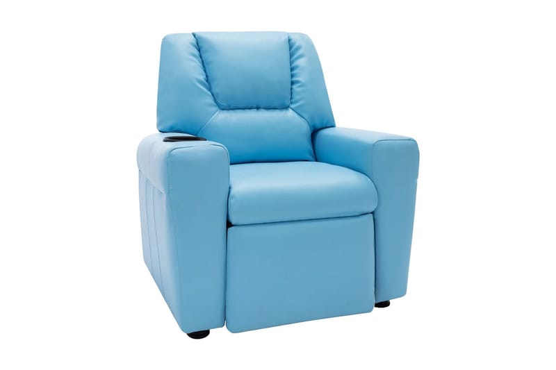 Reclinerfåtölj konstläder blå - Blå - Möbler - Fåtöljer & fotpallar - Massagestol & massagefåtölj