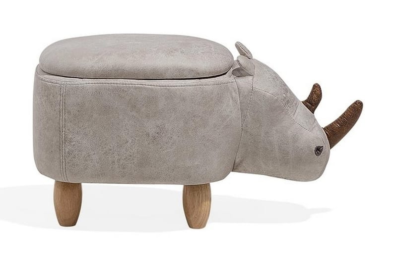 Sittpuff Rhino 60 cm - Grå - Möbler - Fåtöljer & fotpallar - Sittpuff