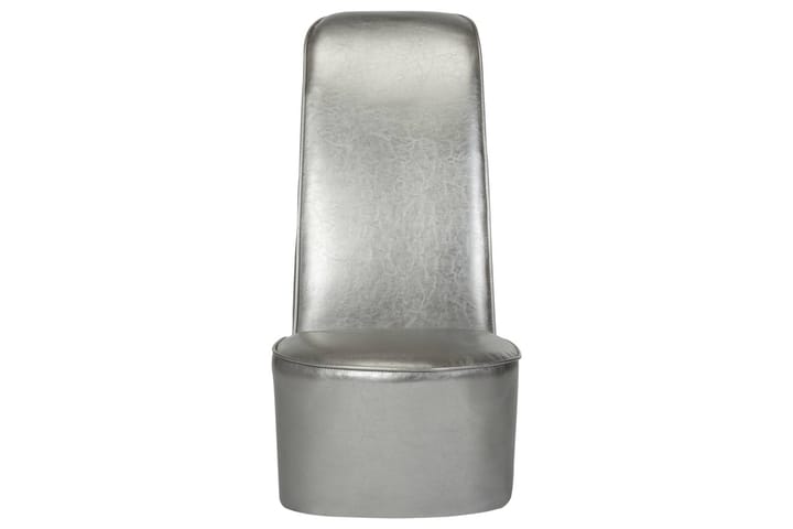 Stol klacksko silver konstläder - Silver - Möbler - Fåtöljer & fotpallar - Skinnfåtölj & läderfåtölj