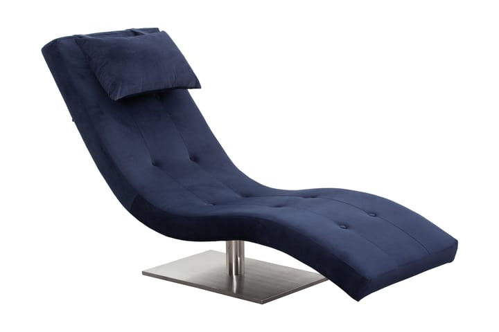 Relax lounger velvet blue - Möbler - Fåtöljer & fotpallar - Fåtöljer