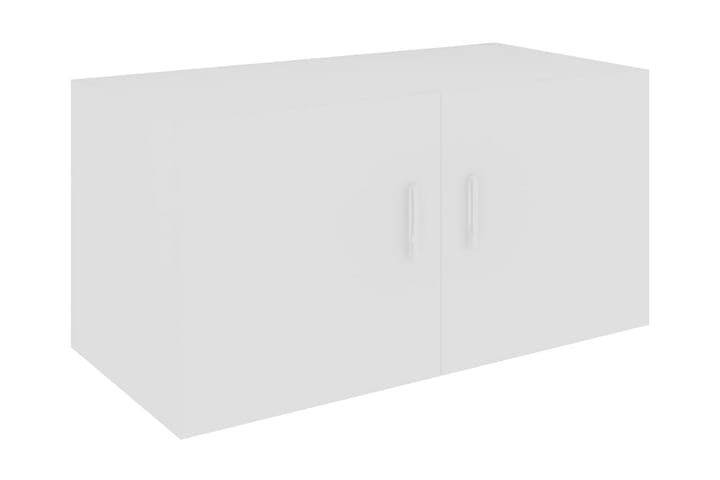 Väggmonterat skåp vit 80x39x40 cm spånskiva - Vit - Möbler - Förvaring - Förvaringsskåp