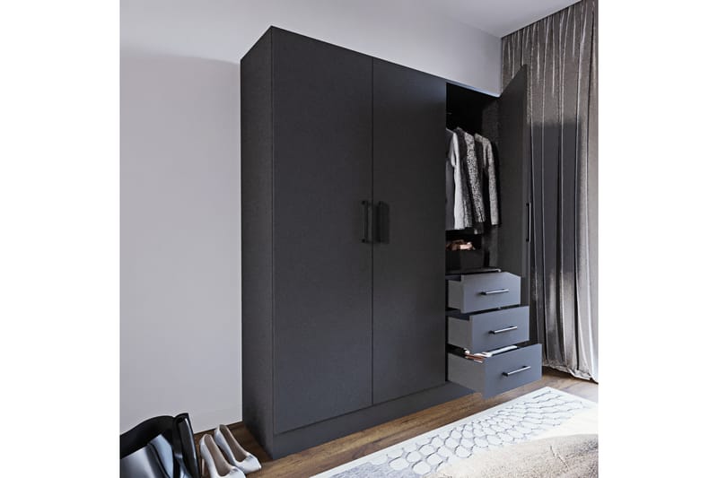Garderob Latife 150x45 cm - Antracit - Möbler - Förvaring - Garderober & garderobssystem