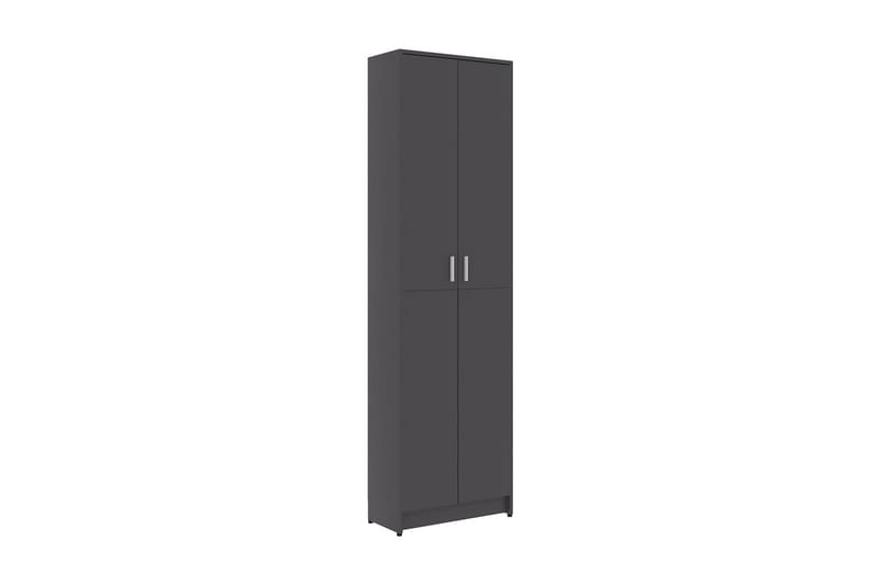 Hallgarderob grå 55x25x189 cm spånskiva - Grå - Möbler - Förvaring - Garderober & garderobssystem