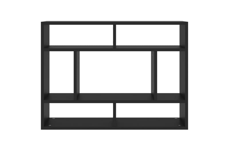 Vägghylla svart 75x16x55 cm spånskiva - Svart - Möbler - Förvaring - Hyllor