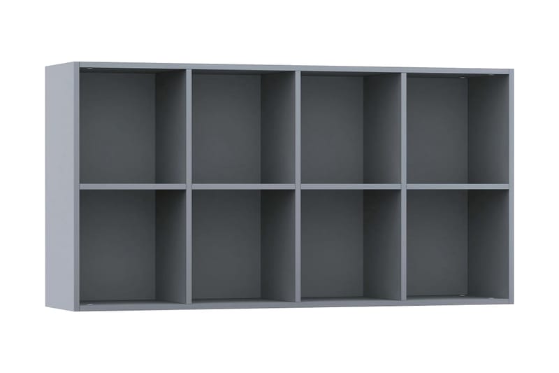 Bokhylla/skänk grå 66x30x130 cm spånskiva - Grå - Möbler - Förvaring - Sideboard & skänk