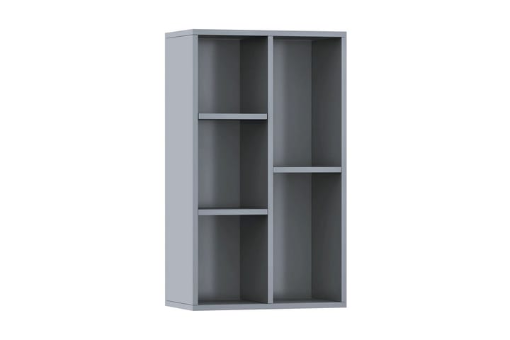 Bokhylla/skänk högglans grå 50x25x80 cm spånskiva - Grå - Möbler - Förvaring - Sideboard & skänk