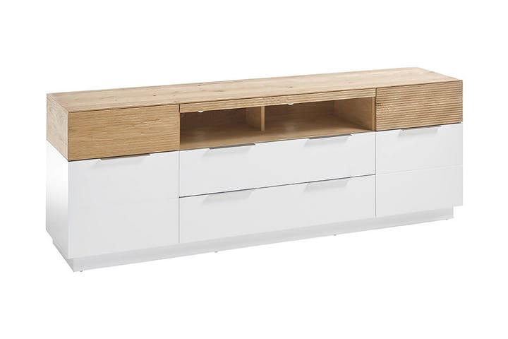 Sideboard Lonholt 40x182 cm - Vit/Natur - Möbler - Förvaring - Sideboard & skänk
