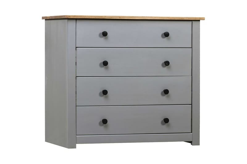 Skänk grå 80x40x73 cm furu Panama - Grå - Möbler - Förvaring - Sideboard & skänk
