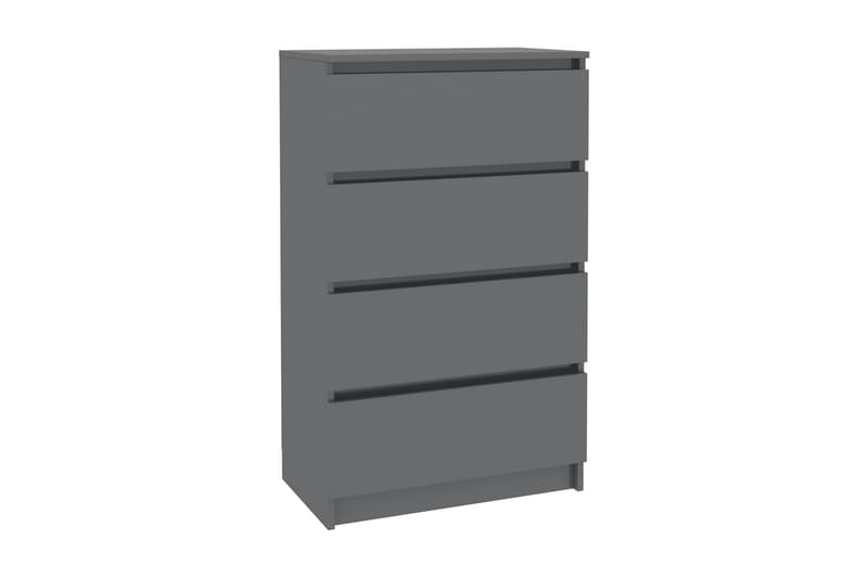 Skänk grå högglans 60x35x98,5 cm spånskiva - Grå - Möbler - Förvaring - Sideboard & skänk