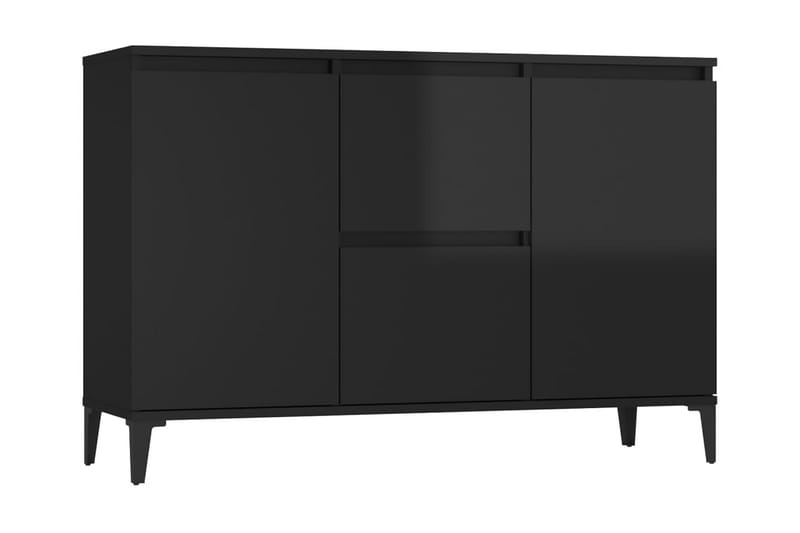 Skänk svart 104x35x70 cm spånskiva - Svart - Möbler - Förvaring - Sideboard & skänk