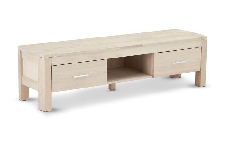 TV-bänk Anjou 150 cm - Ek|Vit - Möbler - Bord & matgrupp - Avlastningsbord & sidobord - Sängbord & nattduksbord