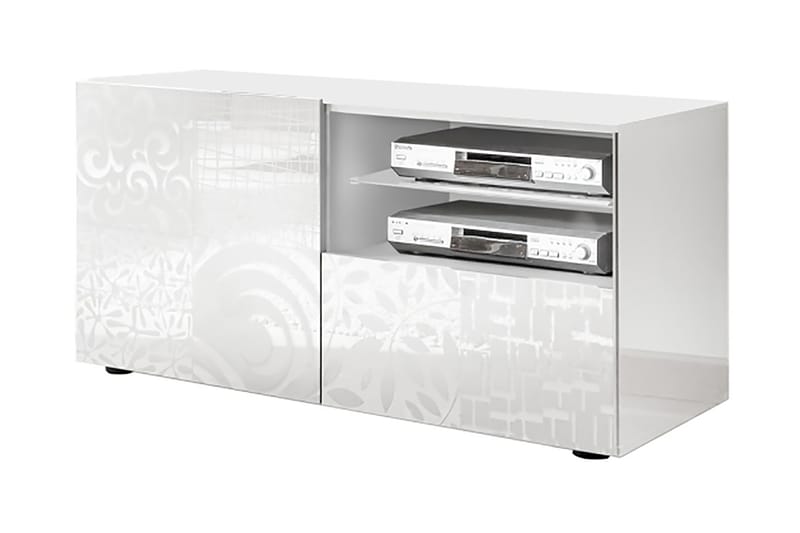 TV-bänk Bayoner 122 cm - Vit - Förvaring - Förvaringsmöbler - Sideboard & skänk