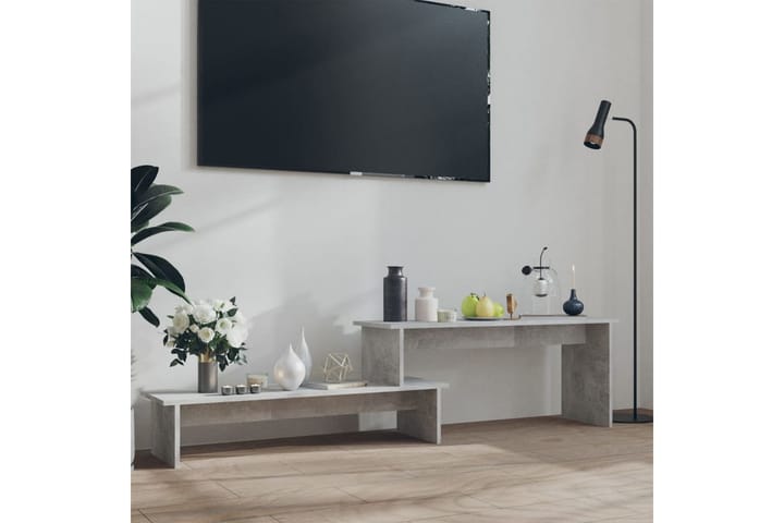 TV-bänk betonggrå 180x30x43 cm spånskiva - Grå - Möbler - TV- & Mediamöbler - TV bänk & mediabänk